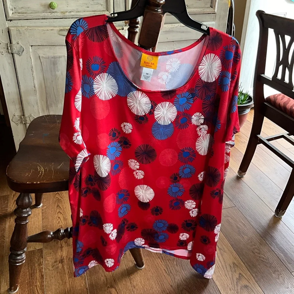 Ruby Rd. 3X. LADIES SS TOP - Picture 5 of 6